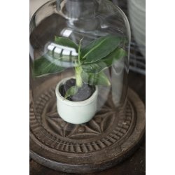 Ib Laursen Skjuler mini Hilda krakeleret glasur lysegrn