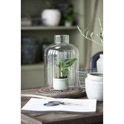 Ib Laursen Skjuler mini Hilda krakeleret glasur lysegrn