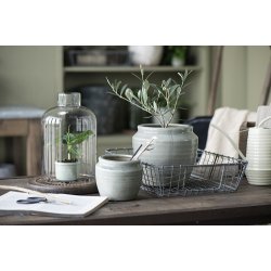 Ib Laursen Skjuler mini Hilda krakeleret glasur stvgrn