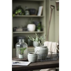 Ib Laursen Skjuler mini Hilda krakeleret glasur stvgrn