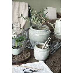 Ib Laursen Skjuler mini Hilda krakeleret glasur stvgrn