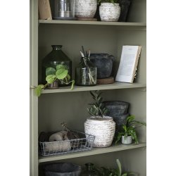 Ib Laursen Skjuler mini Hilda krakeleret glasur stvgrn