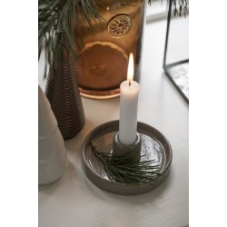 Ib Laursen Stage til bedelys porceln grbrun