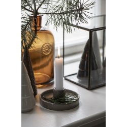 Ib Laursen Stage til bedelys porceln grbrun