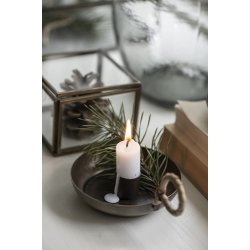 Ib Laursen Stage til bedelys med hanki  bambusflet