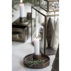 Ib Laursen Stage til bedelys porceln brun