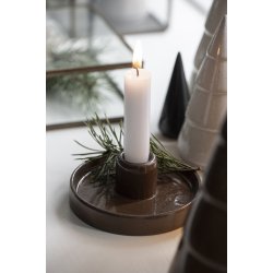 Ib Laursen Stage til bedelys porceln brun