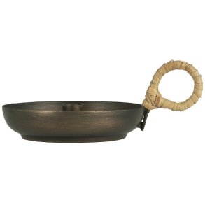 Ib Laursen Stage til kertelys med hank i bambusflet