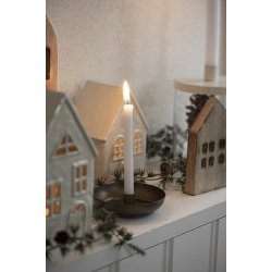 Ib Laursen Stage til kertelys med hank i bambusflet