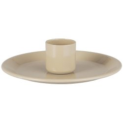 Ib Laursen Stage til bedelys eller kronelys - creme metal