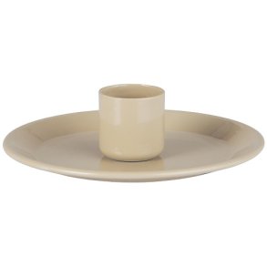 Ib Laursen Stage til bedelys eller kronelys - creme metal