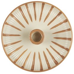 Ib Laursen - Stage til bedelys brune striber hndmalet