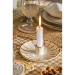 Ib Laursen - Stage til bedelys brune striber hndmalet