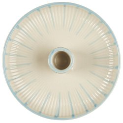 Ib Laursen - Stage til bedelys turkis striber hndmalet