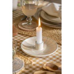 Ib Laursen - Stage til bedelys turkis striber hndmalet