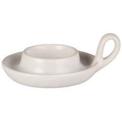 Ib Laursen Stage til fyrfadslys eller  4 cm bloklys med hank, Beige