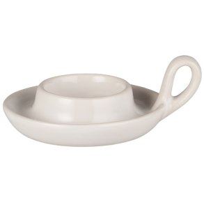 Ib Laursen Stage til fyrfadslys eller  4 cm bloklys med hank, Beige