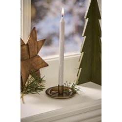 Ib Laursen Stage til kertelys eller julelys - brun metal