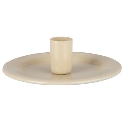 Ib Laursen Stage til kertelys eller julelys - creme metal