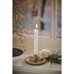 Ib Laursen Stage til kertelys eller julelys - creme metal