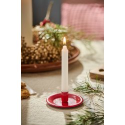 Julekurv med gløgg, lys og chokolade