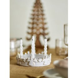 Bloomingville -Starry Adventsstage, Hvid, Stentj