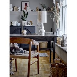 Bloomingville - Stephania Plaid, tppe, Brun, Genanvendt Bomuld 160x130 cm.