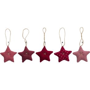 Ib Laursen Stjerne 5 varianter rde My Nostalgic Christmas, 1 stk