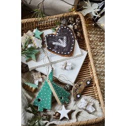 50% rabat Ib Laursen Stjerne hvid i mangotr, 1 stk.