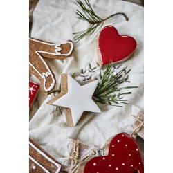 50% rabat Ib Laursen Stjerne hvid i mangotr, 1 stk.