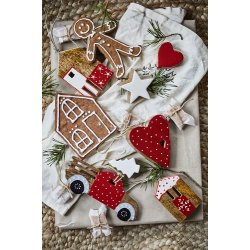 50% rabat Ib Laursen Stjerne hvid i mangotr, 1 stk.