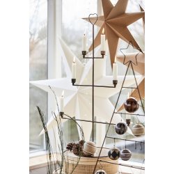 Ib Laursen Stjerne til ophng papir hvid 7-kantet :90 cm