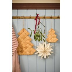 Ib Laursen Stjerne til ophng 14-kantet hvid Stella :25 cm