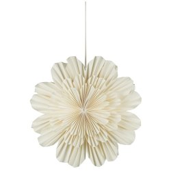 Ib Laursen Stjerne til ophng rund hvid Stella : 40 cm