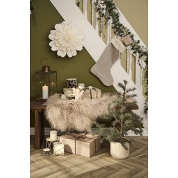 Ib Laursen Stjerne til ophng rund hvid Stella : 40 cm