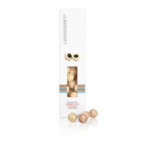 Lakridseriet - Stockholm - lakrids m/hvid chokolade & br overtrk 120g