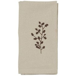 Ib Laursen - Stofserviet Tradition gren m/kogler hrfarvet