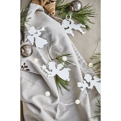 Ib Laursen - Stofserviet Tradition gren m/kogler hrfarvet