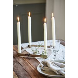 Ib Laursen Stofserviet Tradition med hvide snefnug hrfarvet