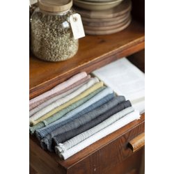 Ib Laursen Stofserviet dobbeltvvet antracit 40x40 cm.