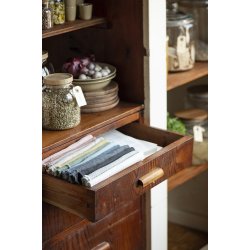 Ib Laursen Stofserviet dobbeltvvet hvid 40x40 cm