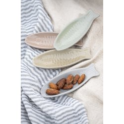 Ib Laursen Stofserviet dobbeltvvet lysebl og hvidstribet 40x40 cm.