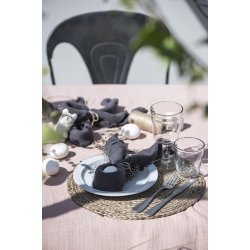 Ib Laursen Stofserviet dobbeltvvet mrkegr