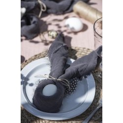 Ib Laursen Stofserviet dobbeltvvet mrkegr