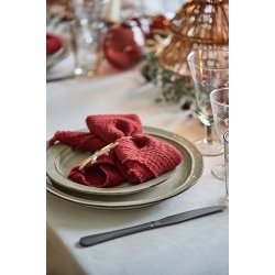 Ib Laursen Stofserviet dobbeltvvet rd 40x40 cm.