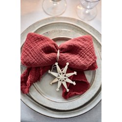 Ib Laursen Stofserviet dobbeltvvet rd 40x40 cm.