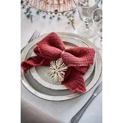 Ib Laursen Stofserviet dobbeltvvet rd 40x40 cm.