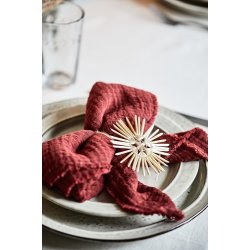 Ib Laursen Stofserviet dobbeltvvet rd 40x40 cm.