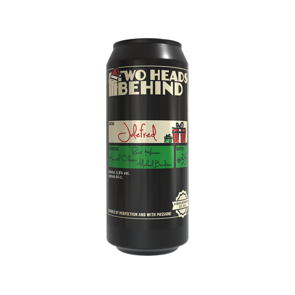 L - Det Lille Bryggeri  Two Heads Behind Julefred 44 cl. 6,8 % vol 