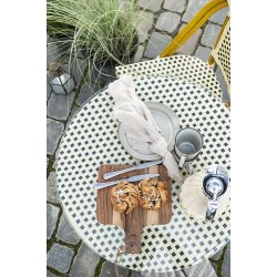 Ib Laursen Tapasbrt med lder snor olieret akacietr 25x29cm.